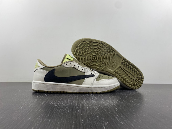 Air Jordan 1 Retro Low Golf Travis Scott Neutral Olive  FZ3124-200