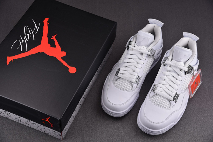 AIR JORDAN 4 RETRO “PURE MONEY” WHITE MENS 308497-100