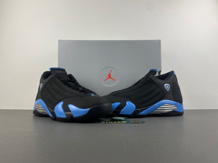 Air Jordan 14 “Black/University Blue” 487471-007
