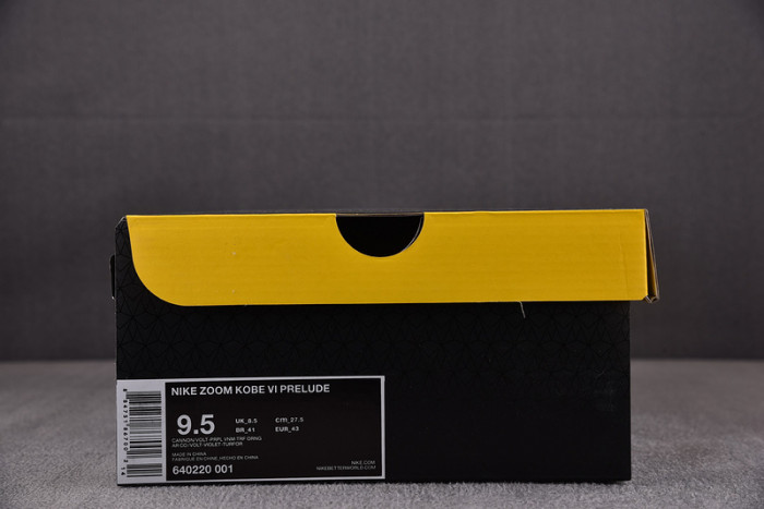 KOBE 6 PRELUDE ALL STAR MVP CANNON/VOLT-PURPLE VENOM-TURF ORANGE 640220-001