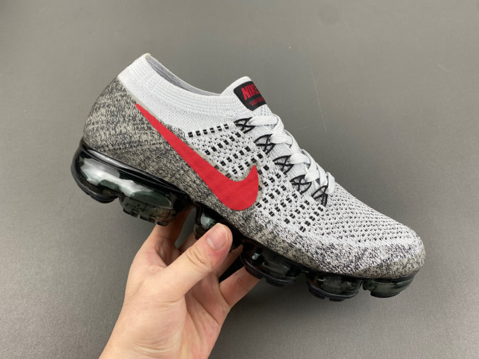 Nike Air VaporMax Platinum Red Black 849558-020