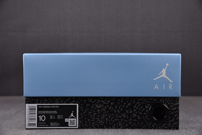 AIR JORDAN 3 RETRO “UNC” WHITE CT8532-104