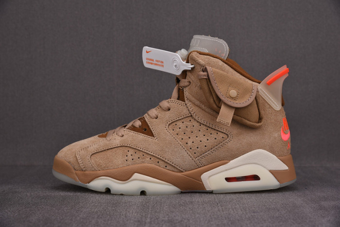 TRAVIS SCOTT X AIR JORDAN 6 “BRITISH KHAKI”  DH0690-200