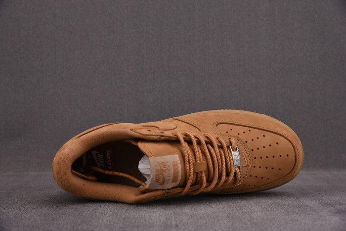 S*p reme x nike air force 1 low sp wheat*dn1555-200