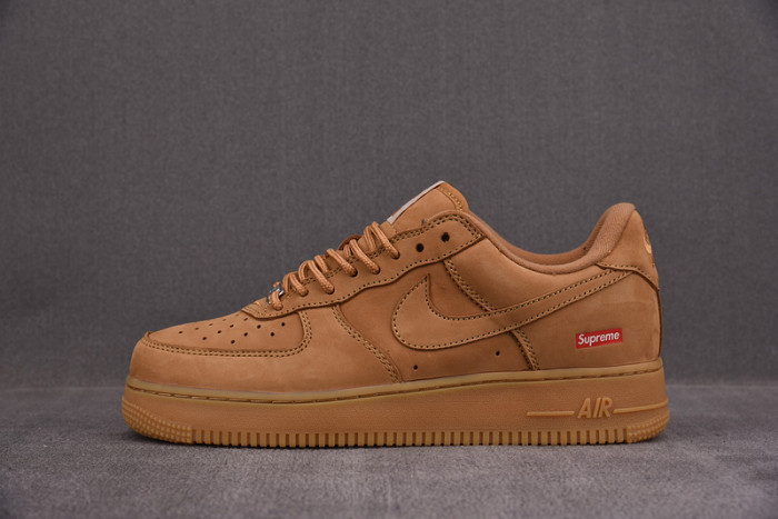 S*p reme x nike air force 1 low sp wheat*dn1555-200
