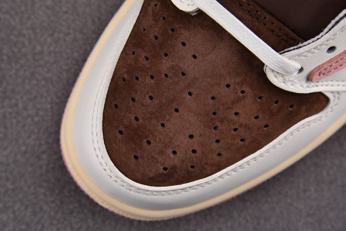 Travis Scott x Air Jordan 1 Low OG “Dark Pony/Pink Oxford”  DZ4137-206