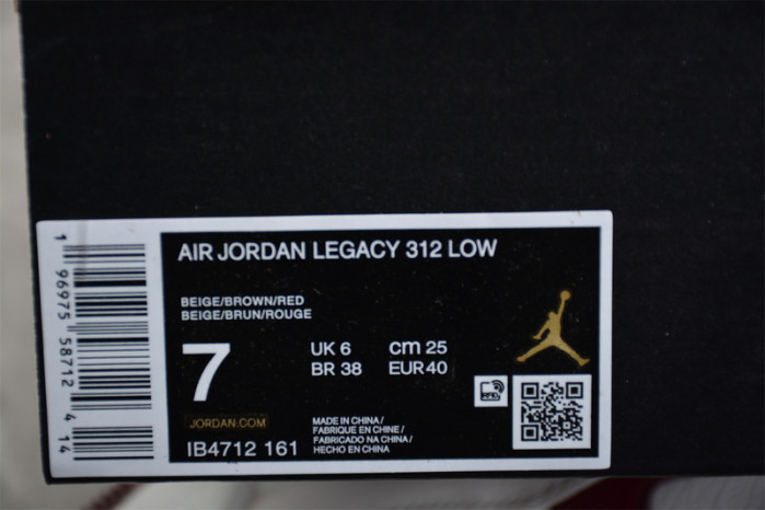 Air Jordan Legacy 312 Low Year of the Snake Burgundy Tint (2025)  IB4712-161