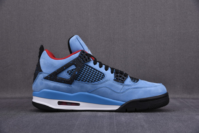 TRAVIS SCOTT X AIR JORDAN 4 “HOUSTON OILERS” UNIVERSITY BLUE 308497-406